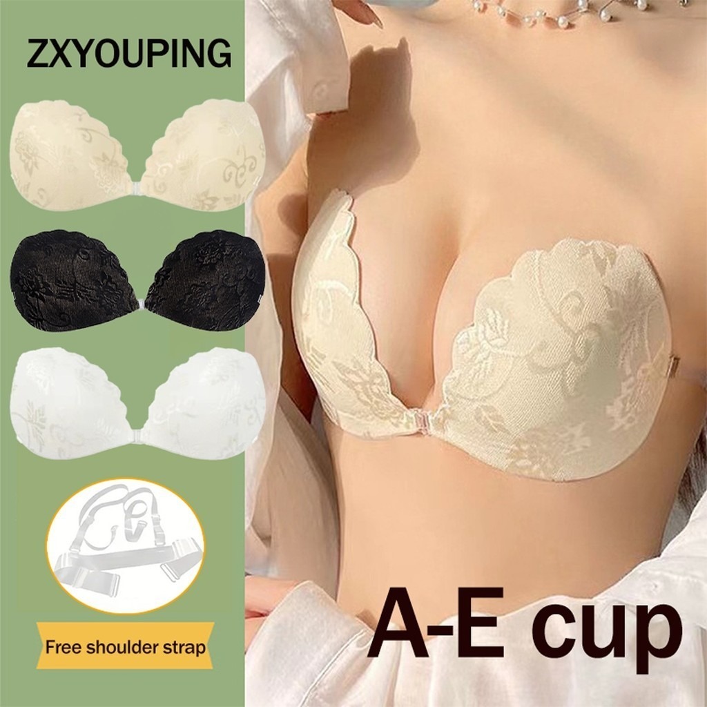 Silicone Bra Adhesive - ZXYOUPING Women's Sexy Lace Bra Front