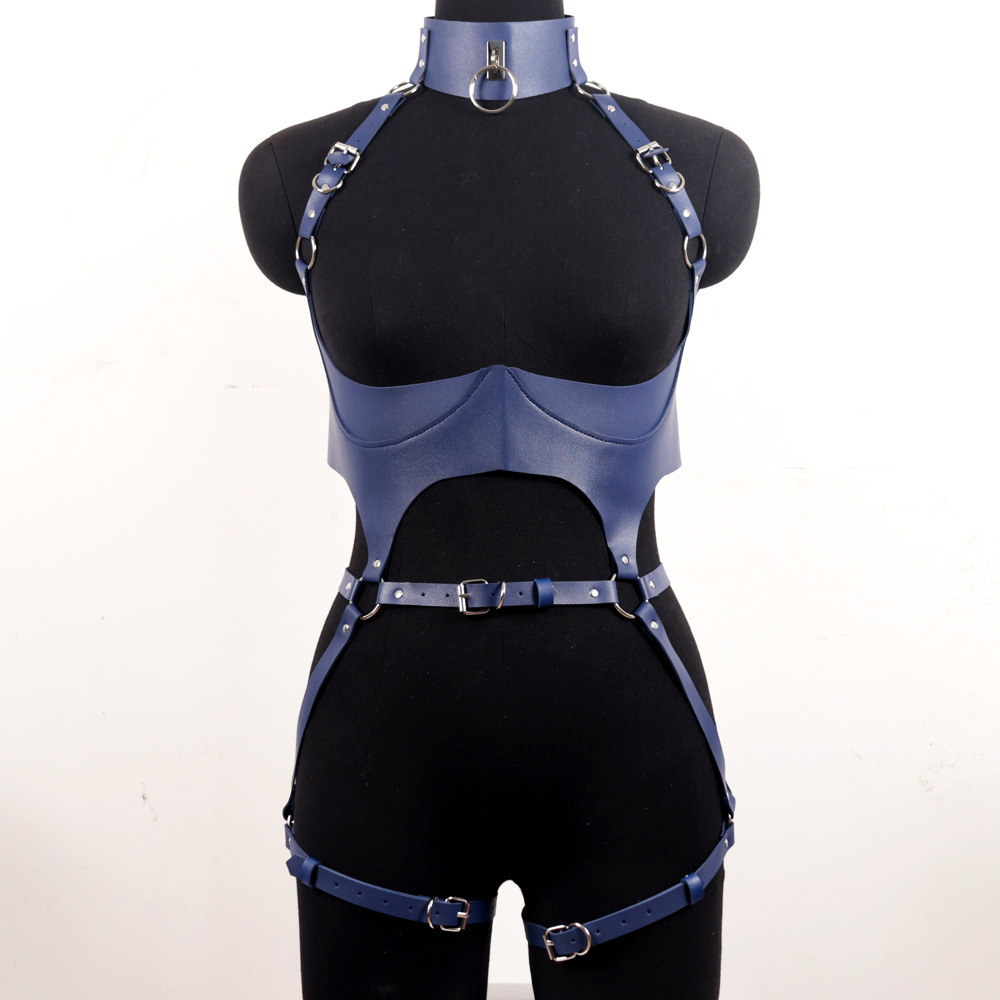 Women Leather Harness Sets Sex - Garter Belt Set reseña y precio