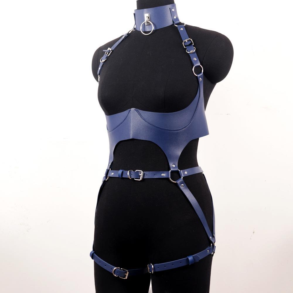 Women Leather Harness Sets Sex - Garter Belt Set reseña y precio