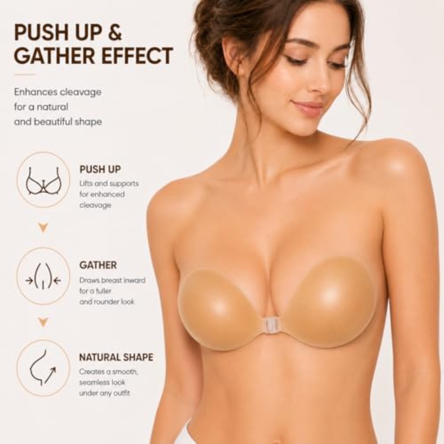 Hasimor Sticky Bra Ultra Thin  - Strapless Bra Backless reseña y precio