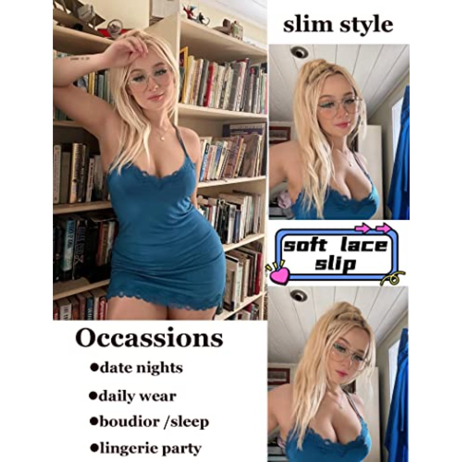 Womens Nightgown Sexy Lace Sle - Babydoll Chemise Night reseña y precio
