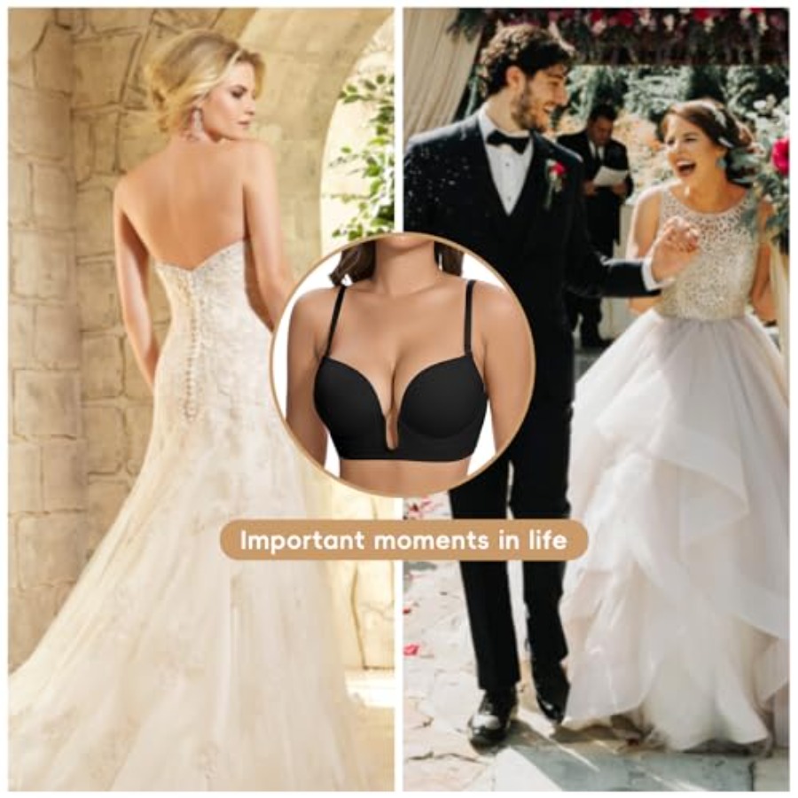 JOYSHAPER Plunge Bras for Wome - Push Up Bra Padded reseña y precio
