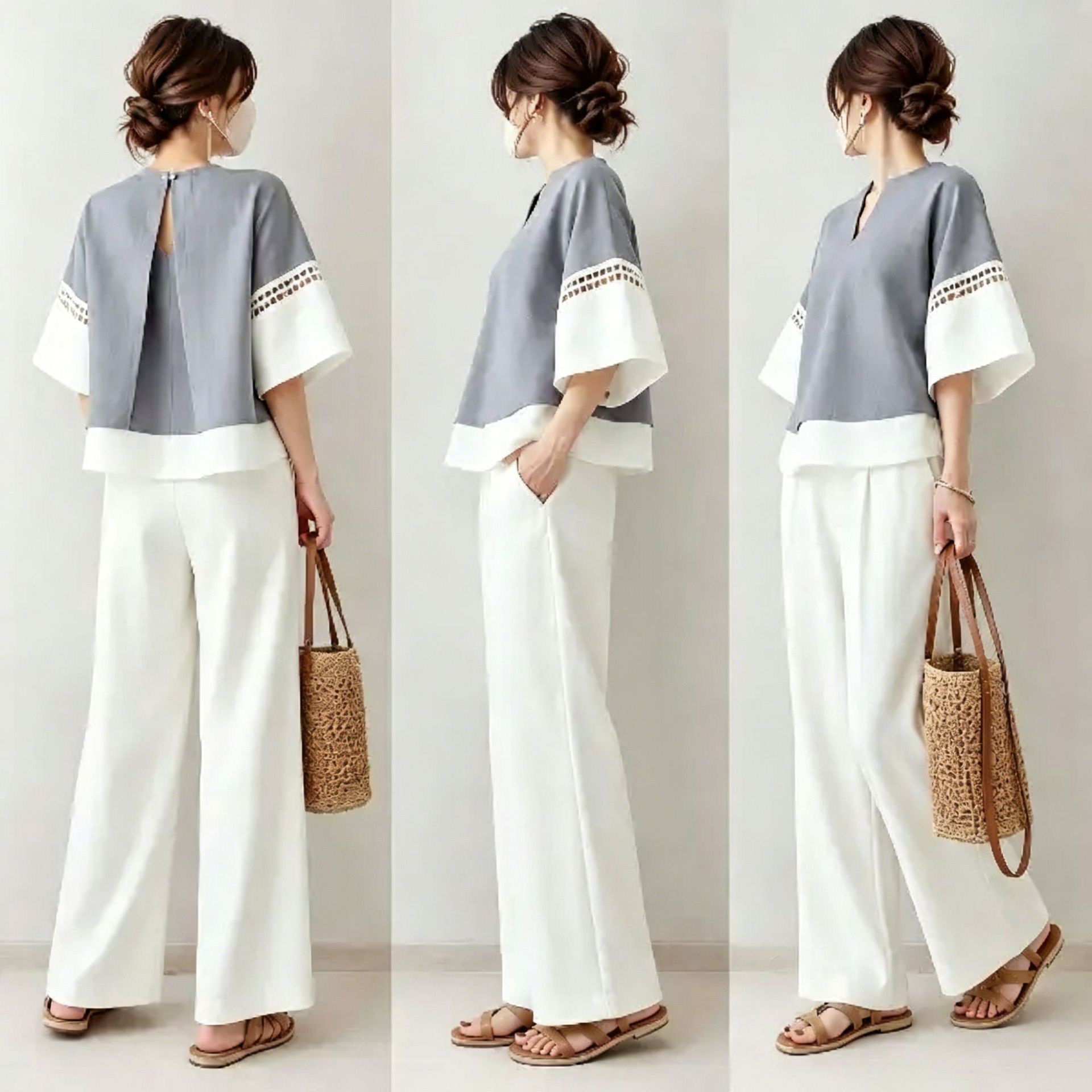 2026 New Two-piece Set: V-neck - Robe Silk Women reseña y precio