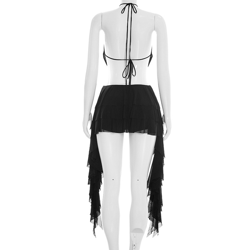 Women Sexy Solid Mesh 2 Piece  - Cami Top Lace reseña y precio