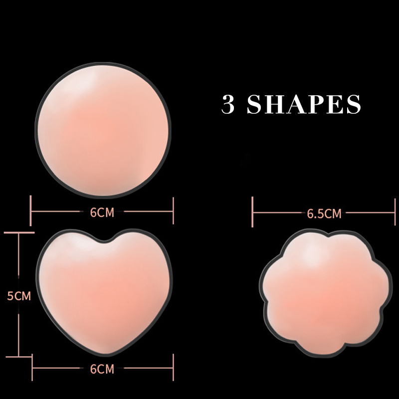 4 Pairs Women's Reusable Nippl - Silicone Bra Adhesive reseña y precio
