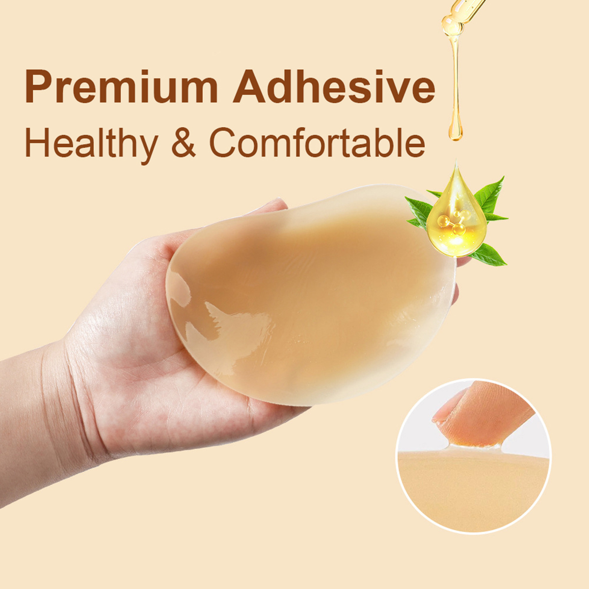 3Pairs Crescent Nipple Cover S - Silicone Bra Adhesive reseña y precio