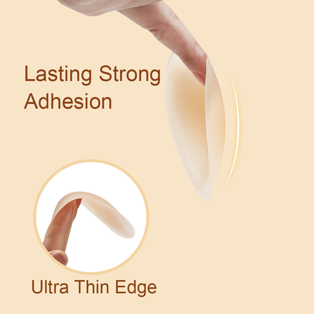 3Pairs Crescent Nipple Cover S - Silicone Bra Adhesive reseña y precio