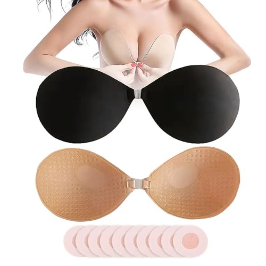 Hasimor 2 PCS Strapless Adhesi - Silicone Bra Adhesive reseña y precio