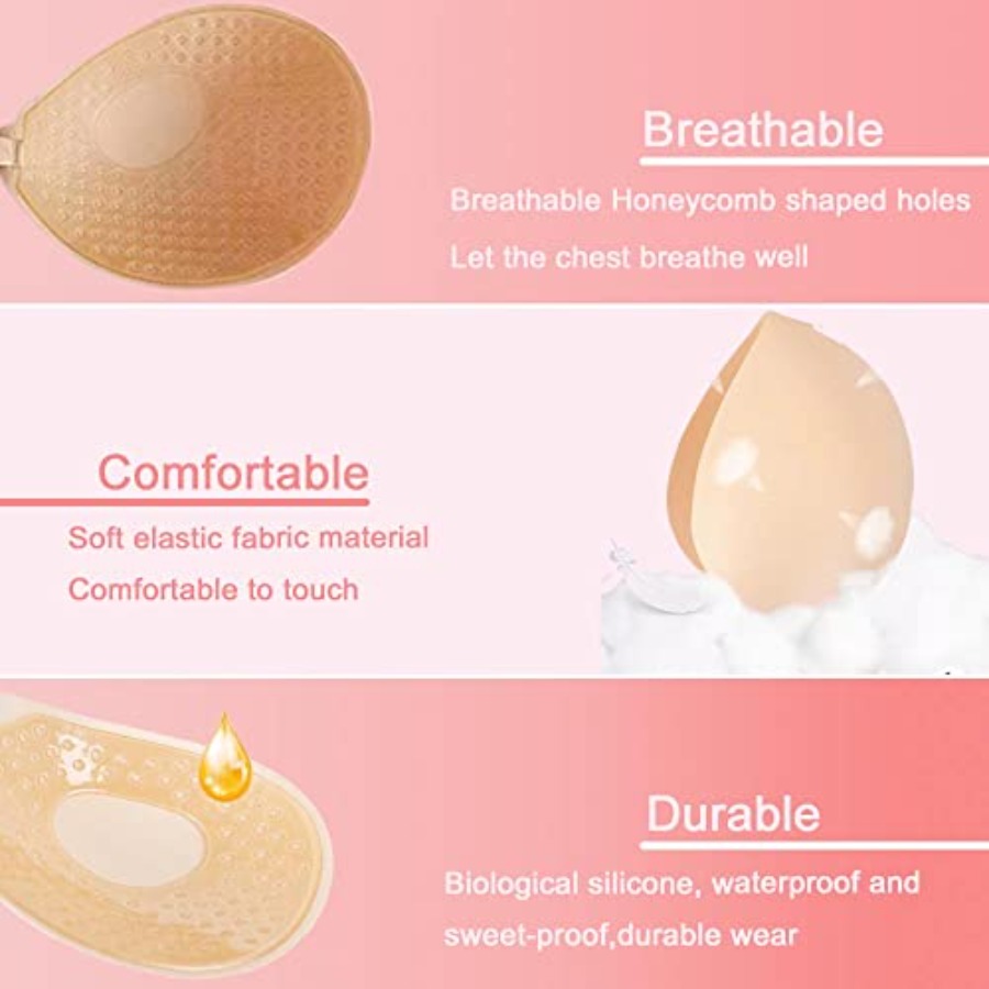 Hasimor 2 PCS Strapless Adhesi - Silicone Bra Adhesive reseña y precio