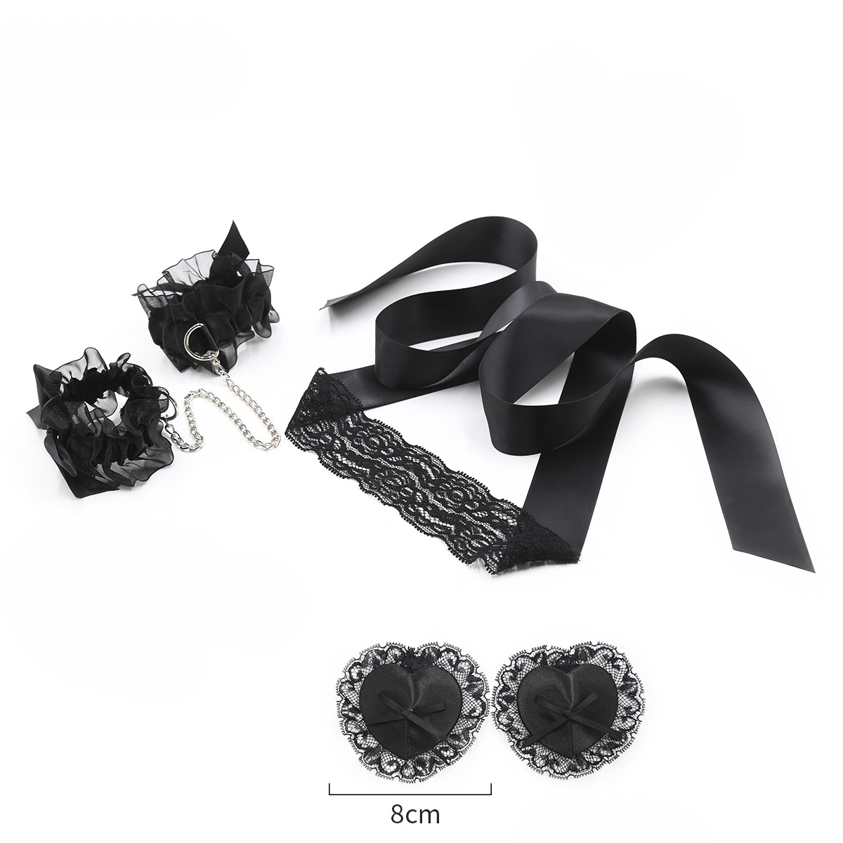 Lace Sex Toy Set Adult Handcuf - Nipple Cover Pasties reseña y precio