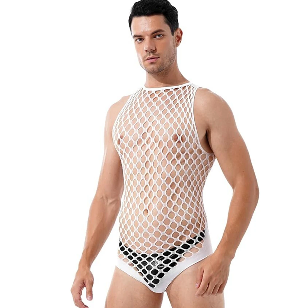 Gay Bodystocking Man Fetish Bo - Bodystocking Fishnet reseña y precio