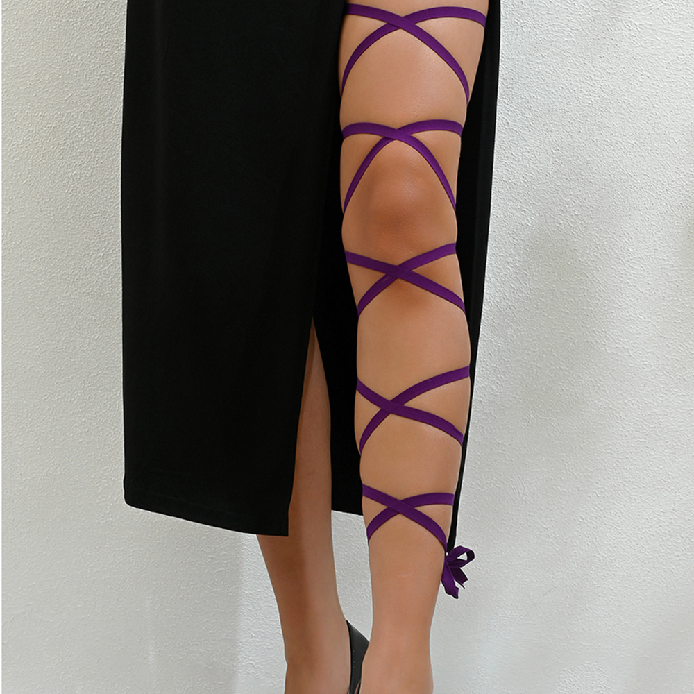 Punk Arm Wrap Elastic Crossed  - Garter Belt Set reseña y precio