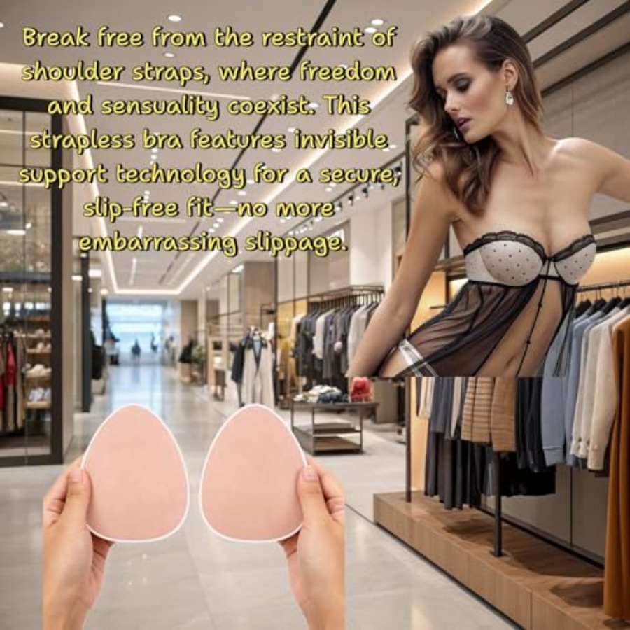 Plus Size Invisible Adhesive S - Silicone Bra Adhesive reseña y precio