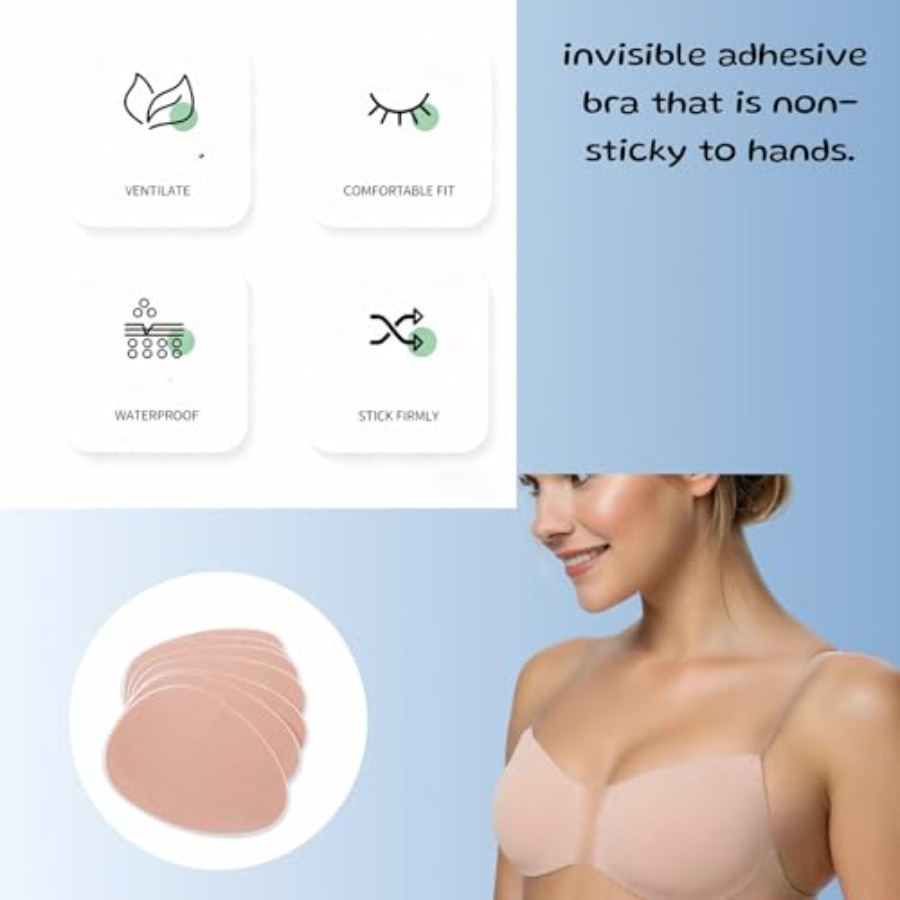 Plus Size Invisible Adhesive S - Silicone Bra Adhesive reseña y precio