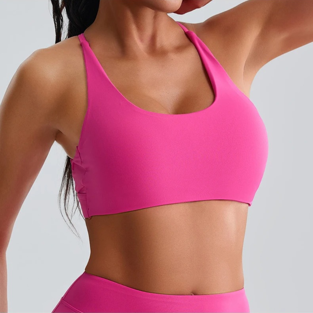 Women Impact Halter Sports Bra - Push Up Bra Padded reseña y precio