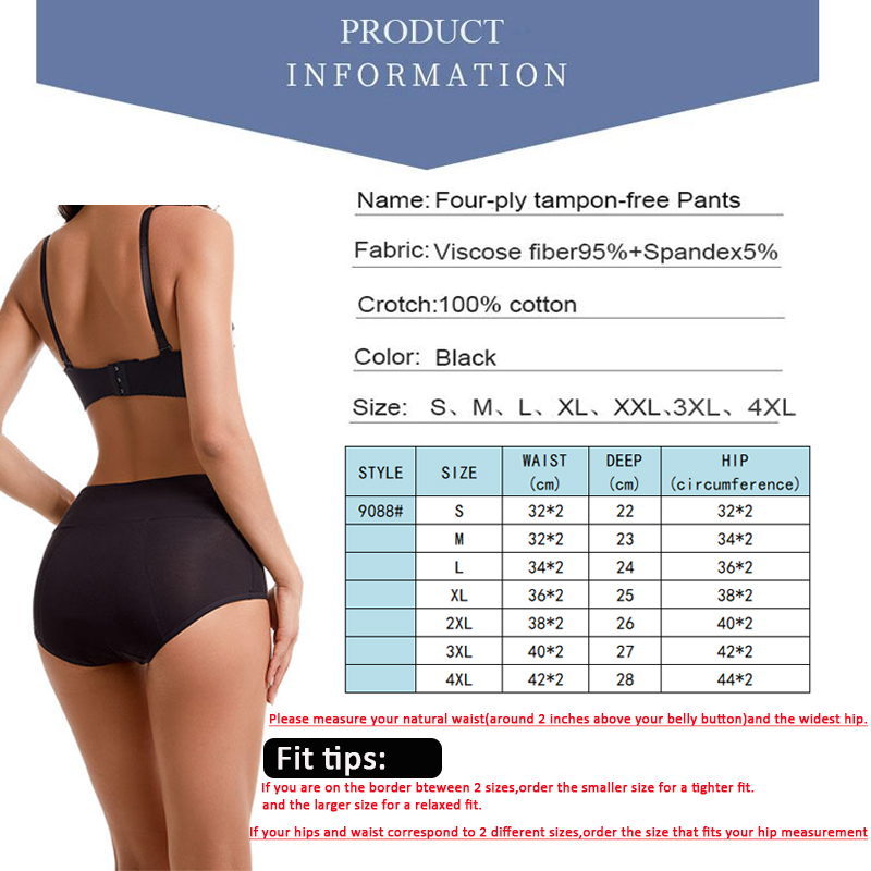 Heavy Flow Menstrual Panties 4 - Period Panty Absorbent reseña y precio