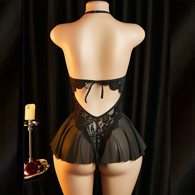 Crotchless Naughty Lingerie Fo - Lace Teddy Lingerie reseña y precio