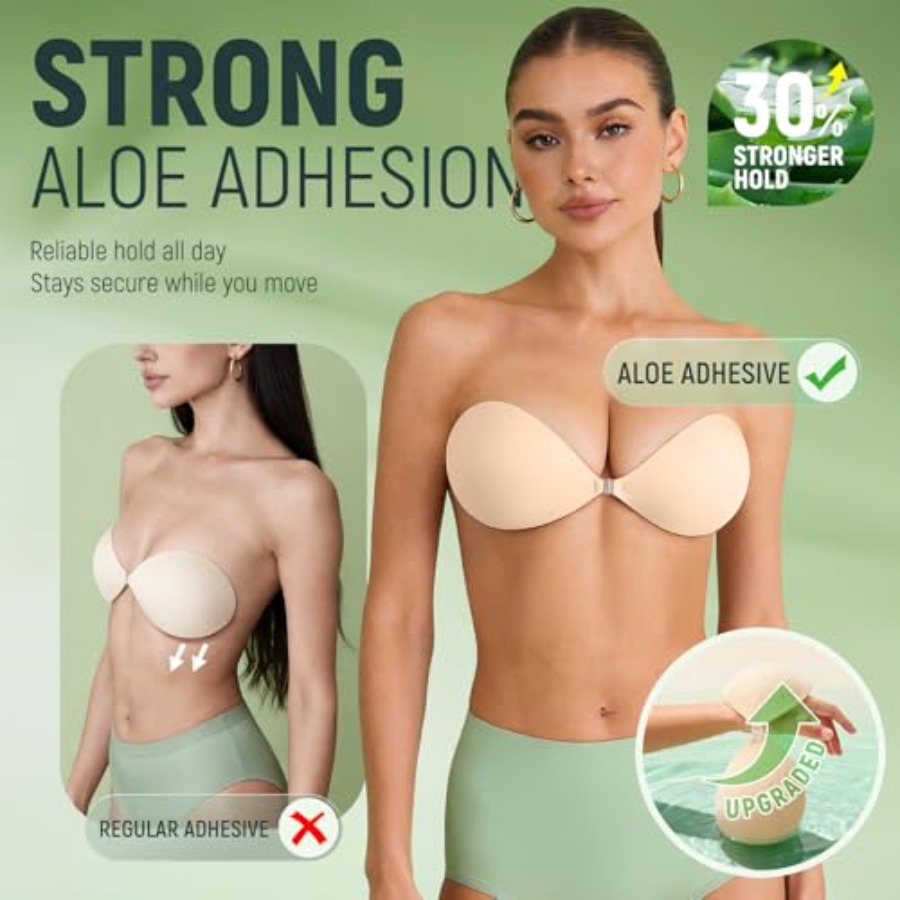 Ultra Invisible Sticky Bra Pus - Silicone Bra Adhesive reseña y precio