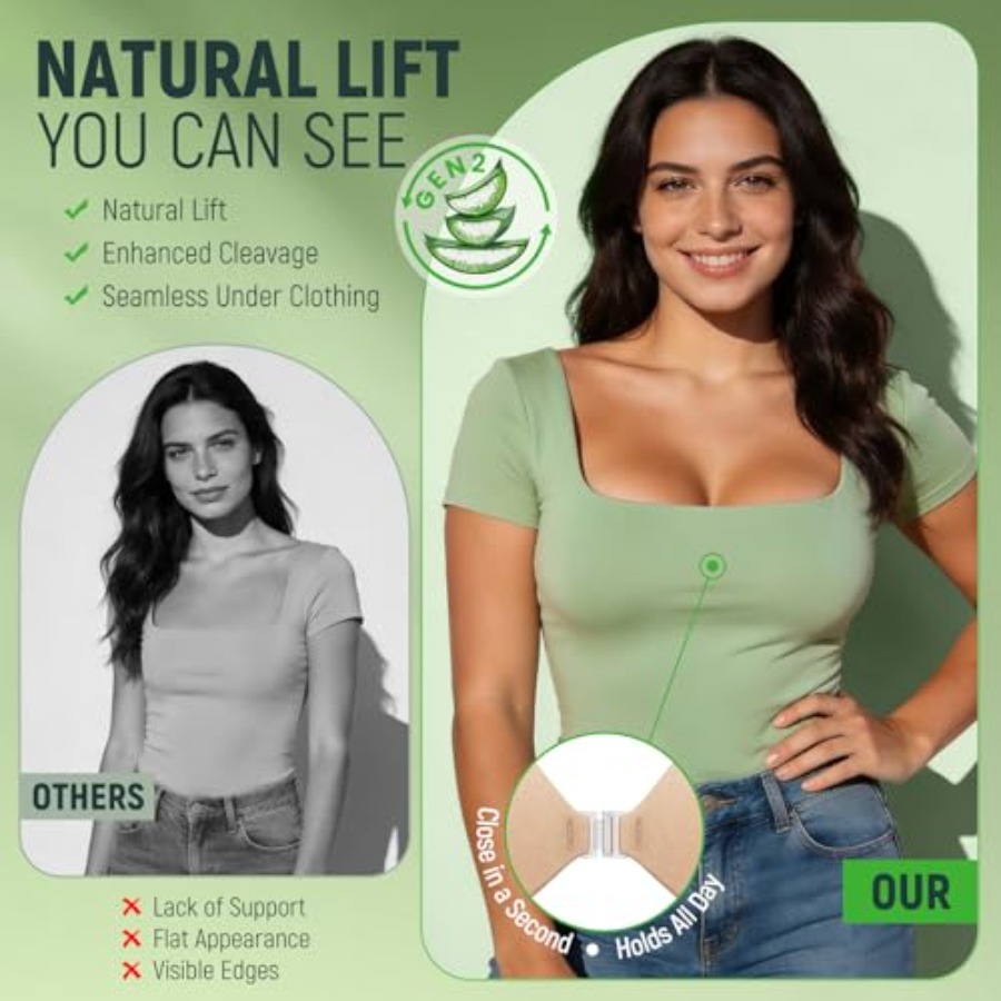 Ultra Invisible Sticky Bra Pus - Silicone Bra Adhesive reseña y precio