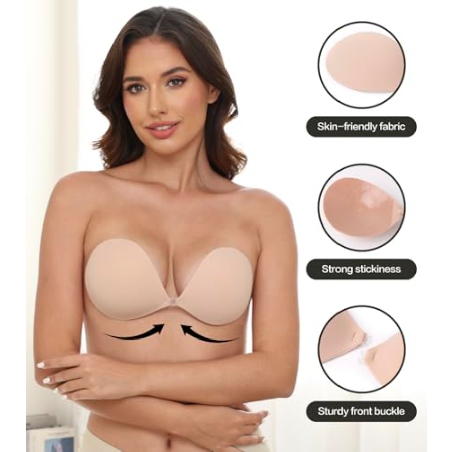 MITALOO Adhesive Bra Invisible - Silicone Bra Adhesive reseña y precio