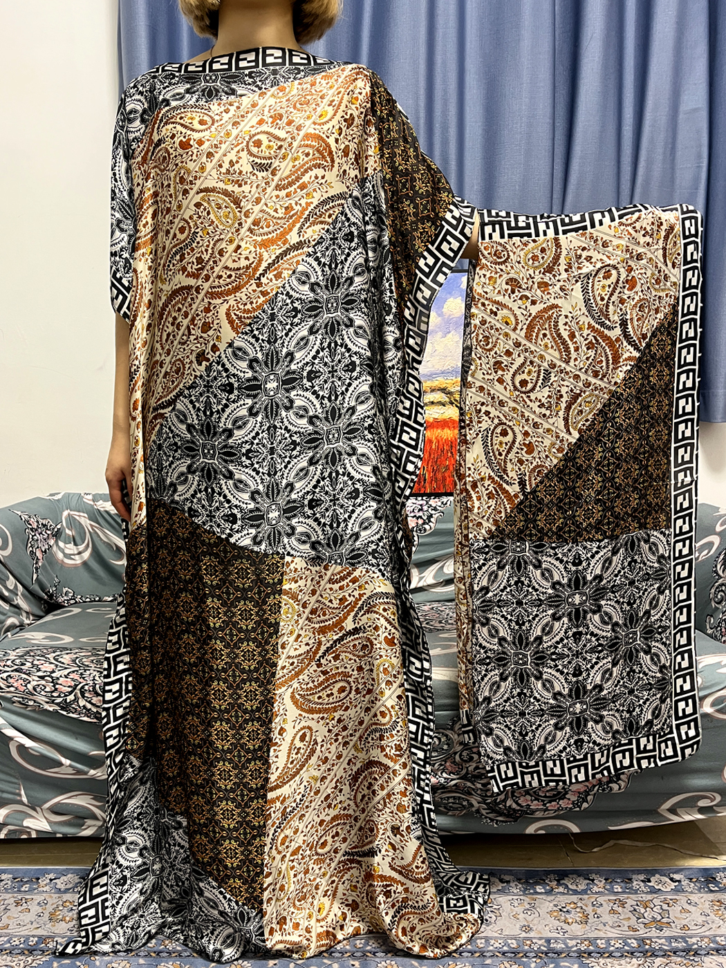 Abayas For Women Dubai Kaftan  - Robe Silk Women reseña y precio