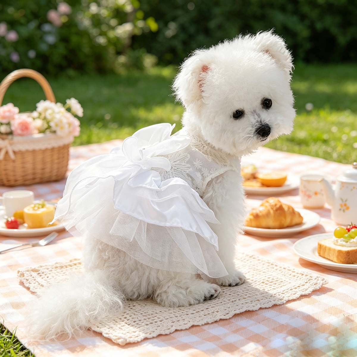 Elegant Lace Bow Pet Dress, Go - Lace Teddy Lingerie reseña y precio