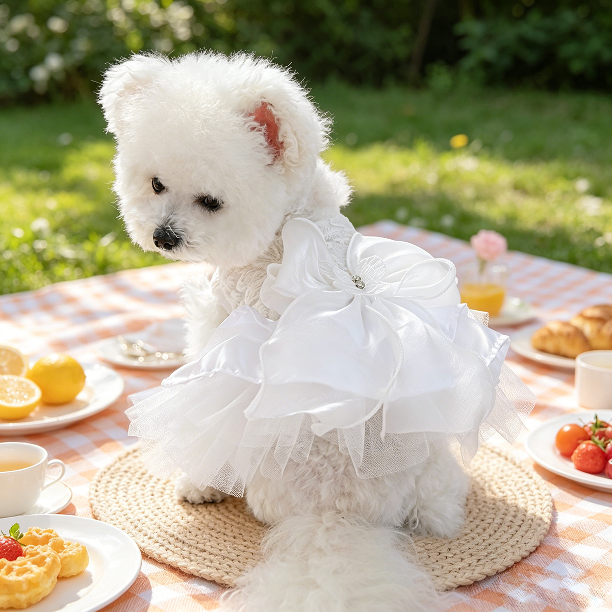 Elegant Lace Bow Pet Dress, Go - Lace Teddy Lingerie reseña y precio