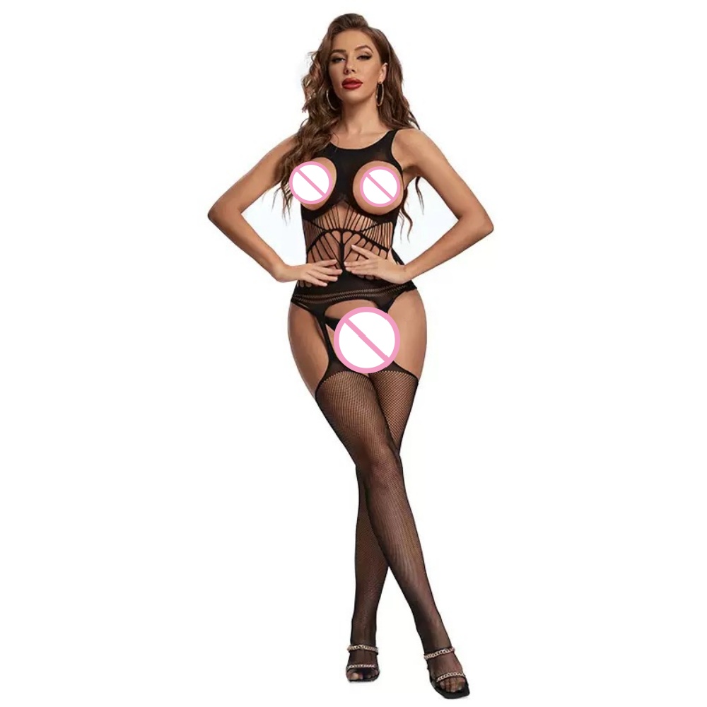 Crotchless Bodysuits Transpare - Bodystocking Fishnet reseña y precio