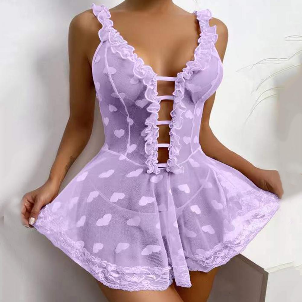 2026 Sexy Night Dress Sleevele - Babydoll Chemise Night reseña y precio
