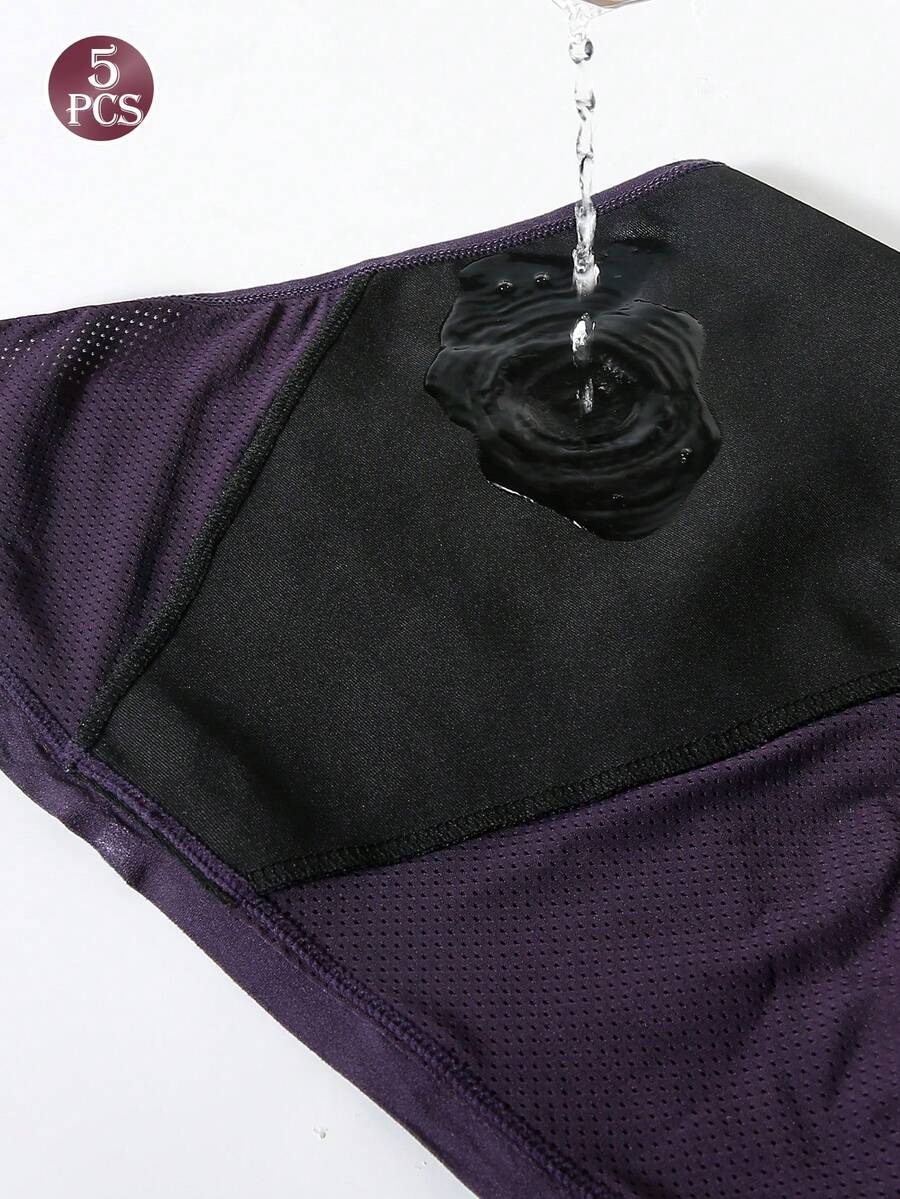 5 Pcs Women Solid Color Absorb - Period Panty Absorbent reseña y precio