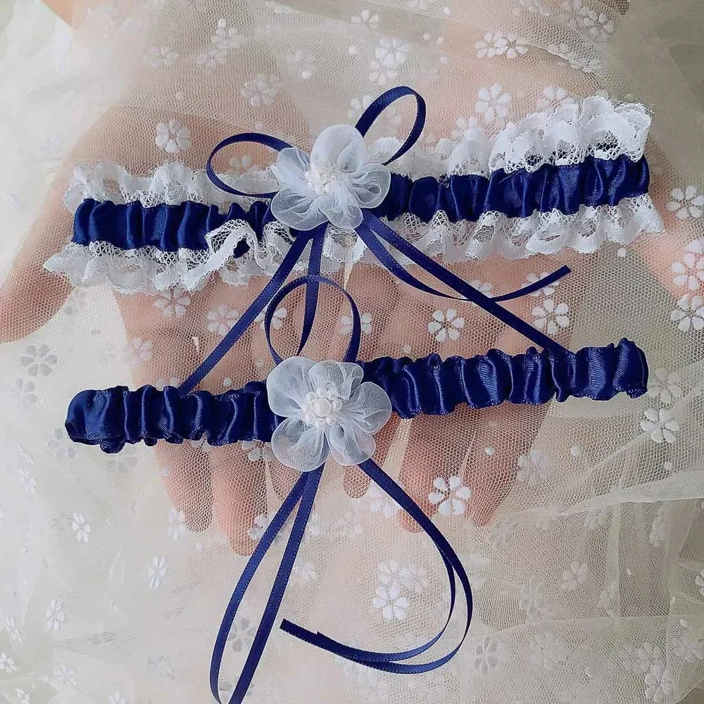2pcs/Set Satin Ribbon Wedding  - Garter Belt Set reseña y precio