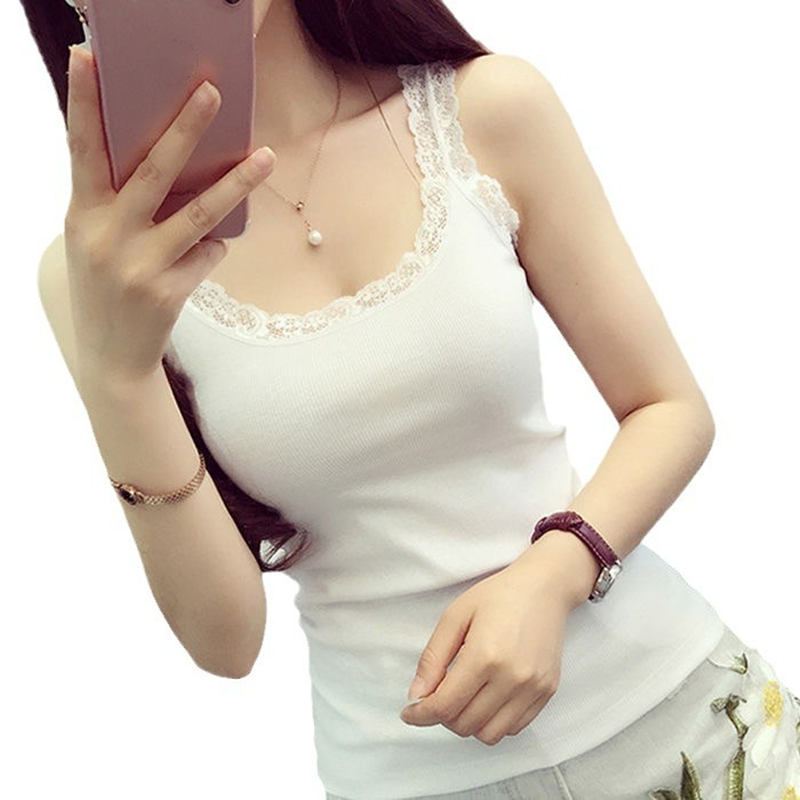 Black Tops Summer Sleeveless W - Cami Top Lace reseña y precio