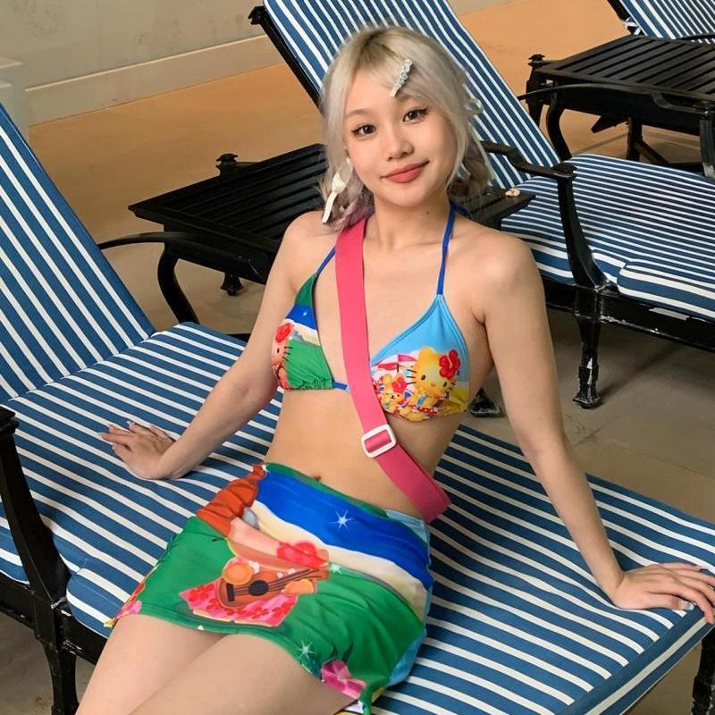 Y2K Girls Kawaii Hello Kittys  - Thong Bikini Women reseña y precio