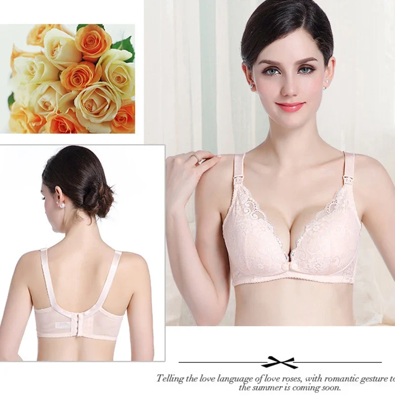 Maternity Lace Trim Nursing Br - Nursing Bra Sleep reseña y precio