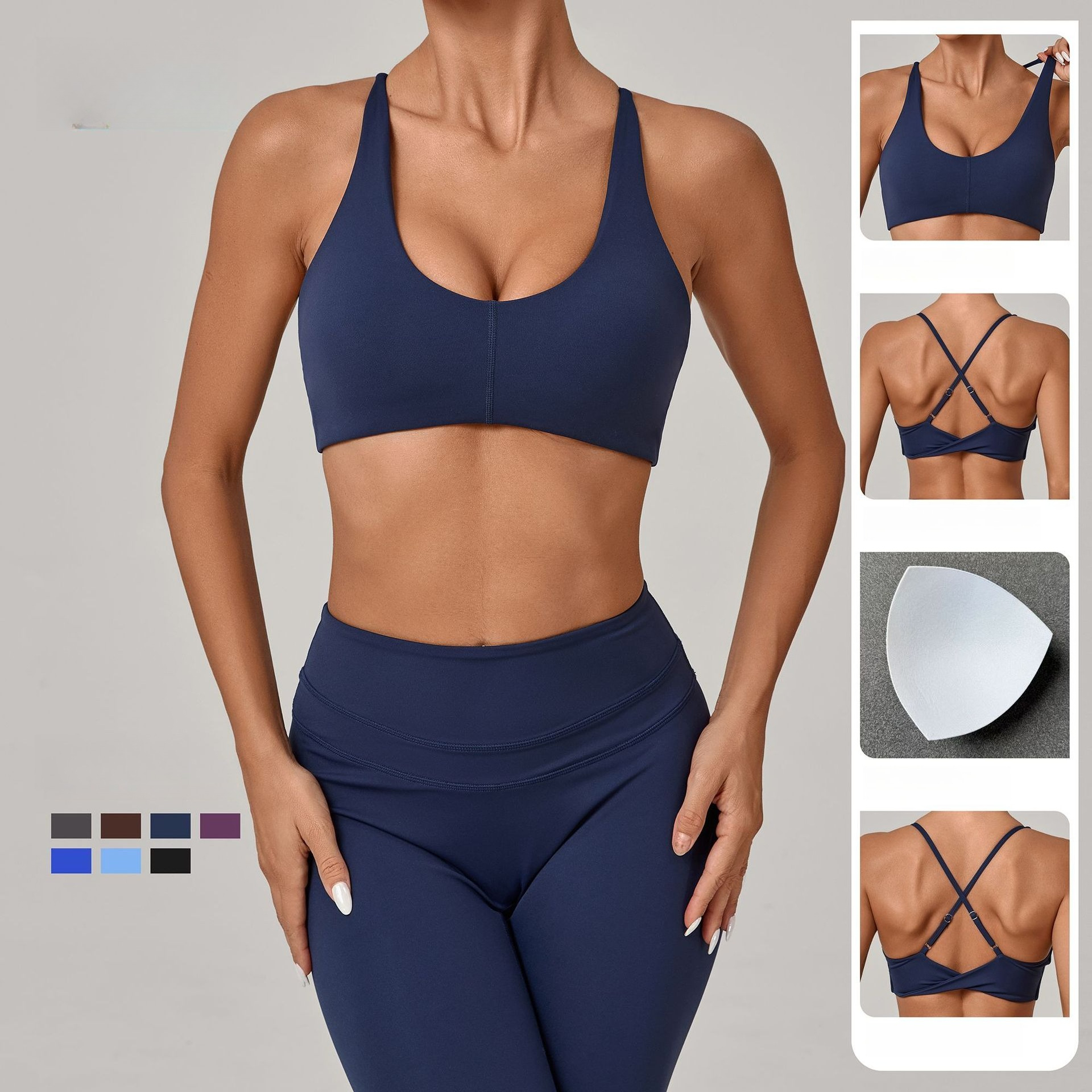 Sports Bra Women Fitness Bra H - Push Up Bra Padded reseña y precio