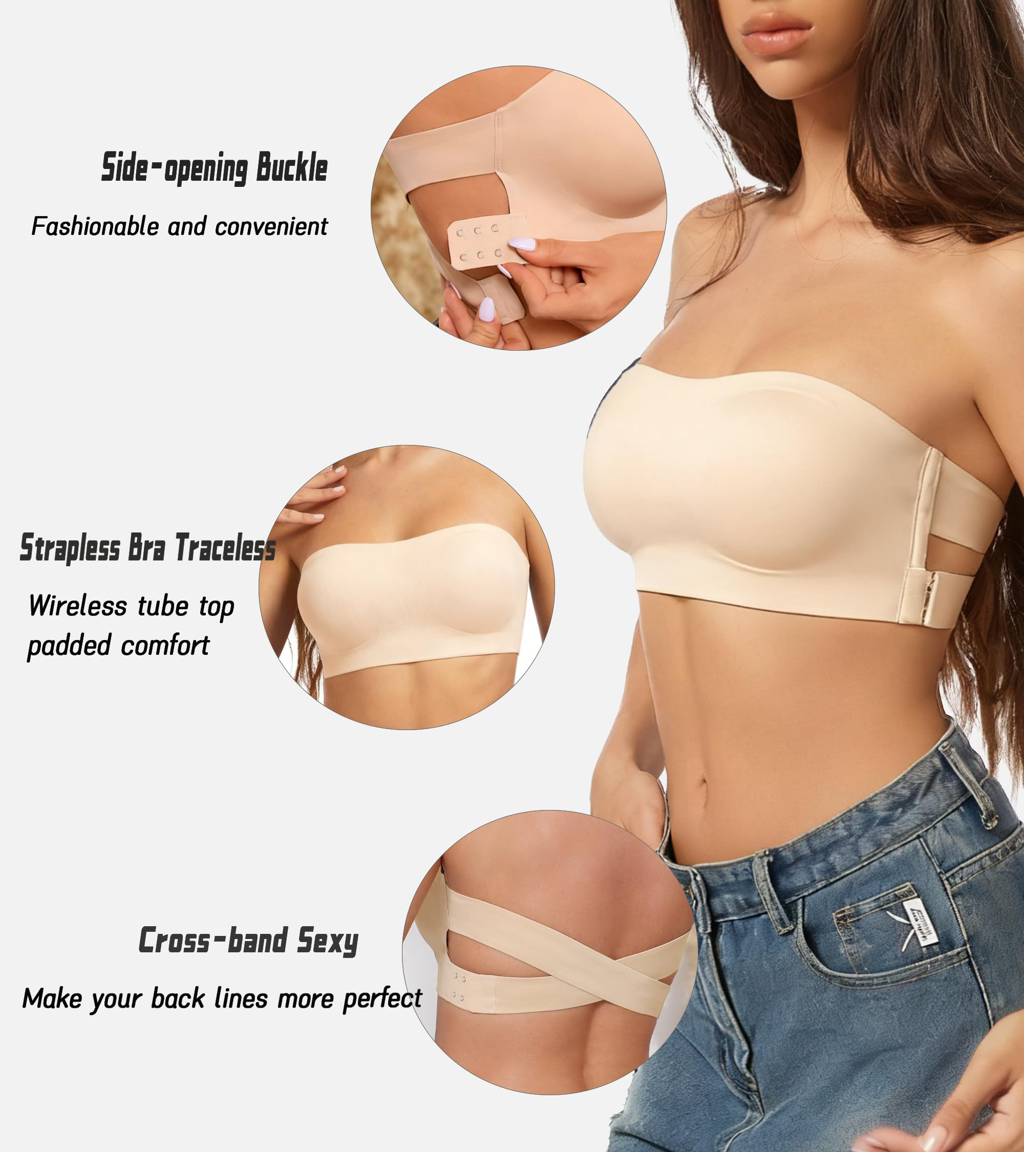 Strapless Backless Bra for Wom - Strapless Bra Backless reseña y precio